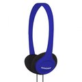 Virtual Portable On-Ear Headphone With Adjustable Headband - Blue VI59479